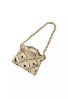 Chanel 二手香奈兒CC鍍金菱格紋包包胸針