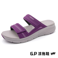 G.P 女款輕羽緩震紓壓雙帶拖鞋G3738W-紫色(SIZE:36-39 共三色)
