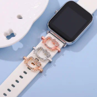New Sanrio Hello Kitty Watchband Charms for Apple Watch Band Decoration Accessories Jewelry for Iwatch Silicone Bracelet