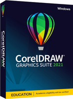 [3美國直購免運] Corel CorelDRAW Graphics Suite 2021(PC版適 Windows 10 11 )含光碟 - 教育版 Education Edition