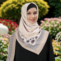 ผ้าพันคอสี่เหลี่ยม ฤดูร้อน ใหม่ พิมพ์ลาย ขอบ 110 ป้องกันแสงแดด ผ้าคลุมไหล่ ผ้าคลุมศีรษะ สำหรับผู้หญิ