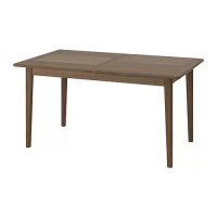 SKANSNÄS 延伸桌, 棕色 櫸木/實木貼皮, 150/205x90 公分