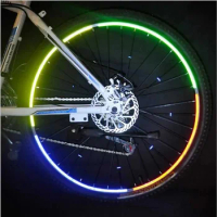 Cycling Fluorescent Reflect Strip Bike Wheels Reflective Stickers Bike Reflective Sticker Strip Tape for Cycling Warning Safety