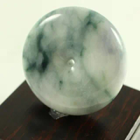 【金玉滿堂】天然A貨飄花翡翠手把件
