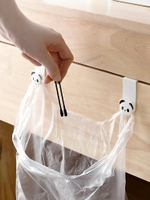日本進口創意廚房垃圾袋掛架櫥柜壁掛卡通門後無痕掛鉤塑料袋掛鉤 全館免運
