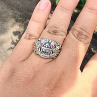Cincin Ring Perak silver Barong Caling Ukir Lebar Asli 925 Pria Laki Wanita Custom 7