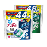 【ARIEL】日本進口 4D超濃縮抗菌洗衣膠囊/洗衣球 53顆袋裝(抗菌去漬)