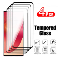 4Pcs Curved Glass Film For Motorola Edge 50 Fusion 5G Screen Protector For Moto Edge 50Fusion Edge50 Fusion Clear Tempered Glass