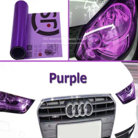 0.3x10m/Roll Car-Styling Purple car headlights taillights lights tint protective vinyl film sticker changing color free shipping