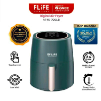 FLiFE Digital Air Fryer AF45-700LB dengan Touchscreen, Waktu Preset 2-9 Jam, Timer+Suhu Kontrol, Low