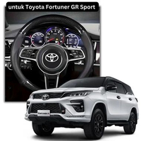 no brand Sarung Setir Mobil untuk Fortuner GR Sport Cover Stir Mobil Fortuner GR Sport Desain Sporty