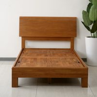 【領券!92折滿3300再折300可累折】瑪荷尼家具Mahogany-全原木 桃花心木 單人加大 柏林3.5尺床架T3