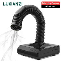 LUXIANZI 220V Solder iron Tabletop Smoke Absorber ESD Fume Extractor Filter Screen Smoking Instrument For Soldering Station