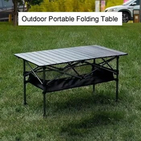 Outdoor Folding Tables Portable Picnic Camping Table Tourist Folding Nature Hike Roll Tables Tourists Lightweight Trip Equipment
