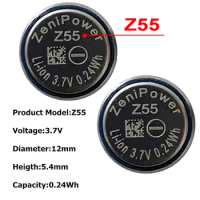 2PCS/Lot Zenipower Z55 Z75 CP1254 CP1454 New Battery for Samsung Gear IconX &amp; 2018 TWS Bluetooth Headset Earphone
