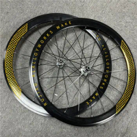 RUJIXU 700C Road Bike Wheels Carbon Fiber Hub Bicycle Wheelset QR or TA Bike Wheels V/C disc brake Road Bicycle wheelset