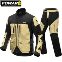 Motorcycle Jacket Man Racing Waterproof Wearable Motocross Pants Motorbike Protection Moto Racing Jacket Clothing Women M-3XL