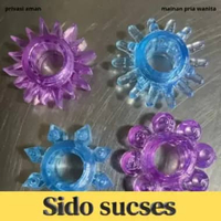 Ring Silikone Bergerigi Delay Ring Penambah Kenikmatan Pasangan R228 RENDEM