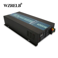 Solar Power Inverter 4000W 12V 220V 24V/48V/72V DC to 120V/230V/240V Pure Sine Wave Inverter Generator High Voltage Converter