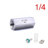 เช็ควาล์วลมสแตนเลส 304 วาล์วกันกลับ Check Valve 1/4 2 หุน คําแนะนําการขายที่ร้อนแรงในเดือนนี้
