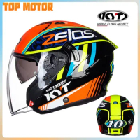 KYT NFJET Motorcycle Helmet Double Lens Summer 3/4 Open Face capacete Casco De Moto Electric Motobike Casque Kyt High-Quality