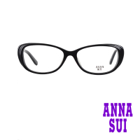 【ANNA SUI 安娜蘇】立體多層次造型光學眼鏡-極致黑(AS606-001)