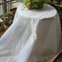 歐式簡約刺繡餐桌布餐臺野炊布會議桌布裝飾巾防塵蓋布家用長方形