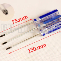 50# 3.0 x 130mm Transparent Handle T8H T8 T10H T10 With Hole Security Torx Screwdriver for XBOX 360 Apple Computer 2400pcs/lot