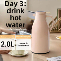 Thermos Kettle, 1L / 1.6L Capacity, Hot Water Bottle, with Glass Liner, Boiling Kettle, Thermos Wate