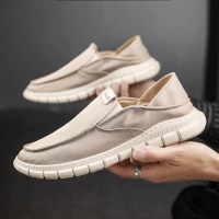 Summer Old Beijing Cloth Shoes Men's Breathable Slip-On Casual Shoes Versatile Slip-On Canvas Shoes