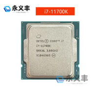 Intel New Core i7-11700K i7 11700K i711700K CPU 3.6GHz Octa-core 16-thread CPU processor L3=16M 125W LGA 1200 DDR4 Processador
