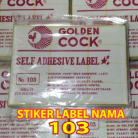 Stiker Label Nama Undangan Ukuran 103