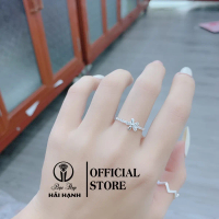 Nhẫn nữ bạc ta hình hoa nhỏ xinh HHJ bạc đẹp hải hạnh nhẫn bạc