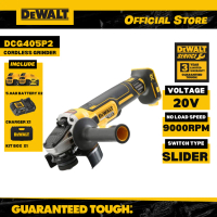 DEWALT DCG405P2 Cordless Power Tool 18V/20V Max Brushless 100mm SAG - M10 Spindler (with 2x 5Ah Batt