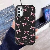 Case HP Untuk OPPO A16 A16S A55 A54S 4G Kesing Phone Cute Casing Ponsel Motif Pita Imut Softcase Sil