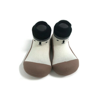 【任2件990】韓國 Attipas 快樂腳襪型學步鞋-北極熊棕底
