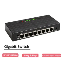 Gigabit Switch 8 5 Port 1000Mbps Ethernet Switch High Performance Network Fast Switch RJ45 Hub Internet Injector for Wifi Router