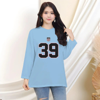 Kaos Wanita Oversize Lengan Panjang|Kaos Atasan Cewek|Kaos Oversize Kece Wanita|Kaos Oversized Jumbo