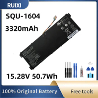 100% RUIXI Original SQU-1604 Laptop Battery 15.28V 3320mAh 50.7Wh For Hasee 916Q2272H 916Q2281H Alpha L9 578 581HN3 781S1N