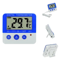 Fridge Thermometer with Probe Digital Fridge Temperature Thermometer °C/°F Dropship