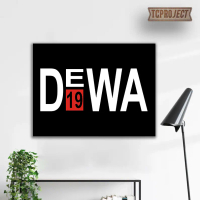 Poster Logo Dewa 19 Poster Kayu Dekorasi Dinding Home Decor