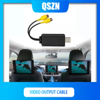 QSZN USB Inferface To RCA Video Output Adapter Connect For Cae radio Android Multimedia Player 2 Din DVD Stereo