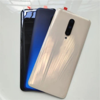 For Oneplus 7 Pro 7pro Glass Back Battery Cover Rear Door Housing Panel Case Replacement With Camera Lens+Adhesive