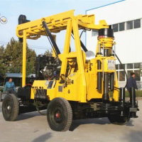 Trailer Mounted Drilling Rig Machine 200 Meter Water Bore Well Drilling Rig for Mineral Surveys Rock Core Drill Rigs