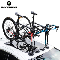 ROCKBROS Bike Bicycle Rack Suction Roof-Top Bike Car Racks Carrier Quick Install Bike Roof Rack MTB Mountain Road Bike Accessory