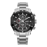 Expedition Chronograph E 6385 BC Jam Tangan Pria Stainless Steel Strap Modern Sporty - Watches Silve