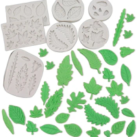 Kinds Leaf Chocolate Silicone Fondant Mold For Cake Decorating Cookie Baking Gumpastes Moulds Steam Oven Available And Resin Art