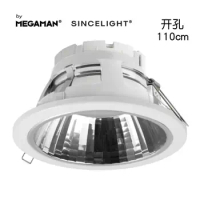 LED GX53 Bulb Fixture Recessed Downlight Anti-Glare/Dazzing 7W, with Fixture/Fitting by MEGAMAN (Hole Cutout 110mm)