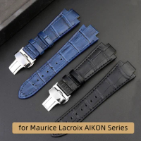 Genuine leather watch strap for Maurice Lacroix AIKON Series AI6008 AI6038 AI6058 Man watchband cow leather bracelet