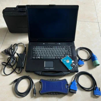 CF53 Laptop i5 CPU 8GB RAM Truck diagnosis tools for usb-link 3 adapter universal truck detroit diesel diagnostic USB link scan